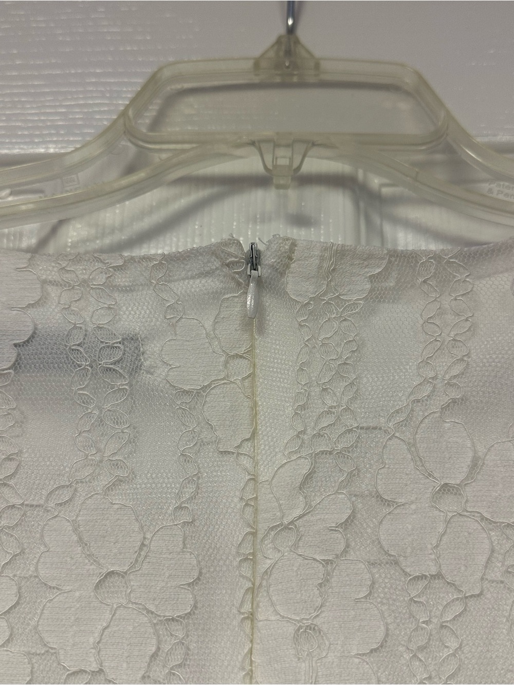 SHEIN White Floral Lace V-Neck Mini Dress - Picture 5 of 5